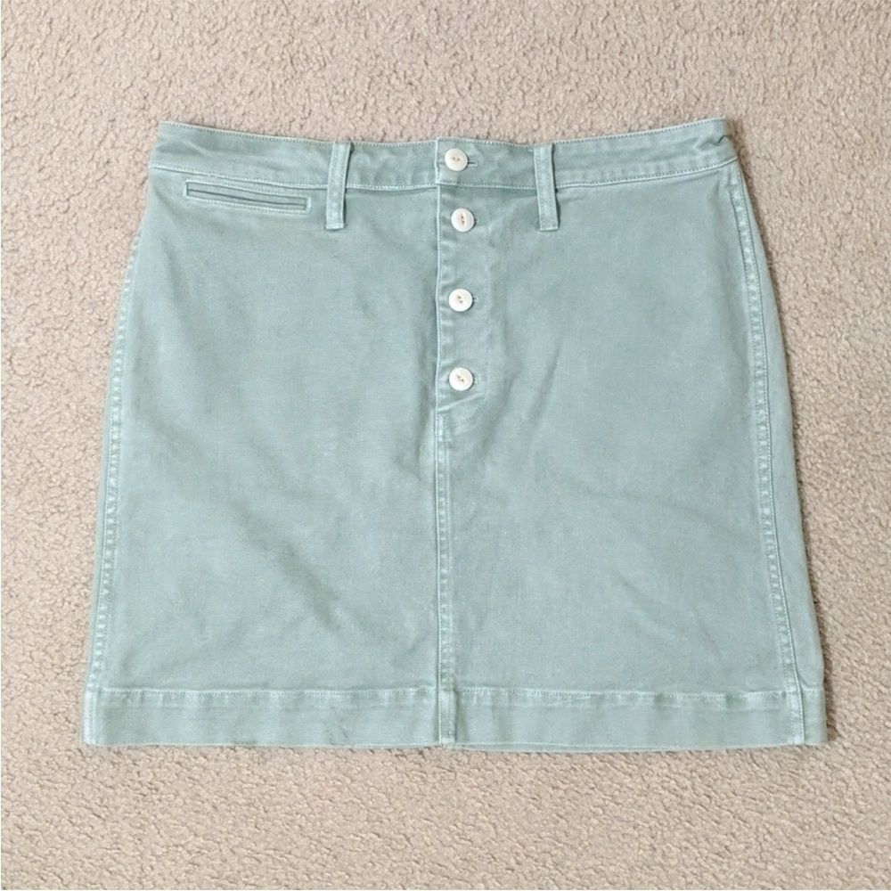 Madewell Denim Emmett Mint Sage Skirt, size‎ 26
